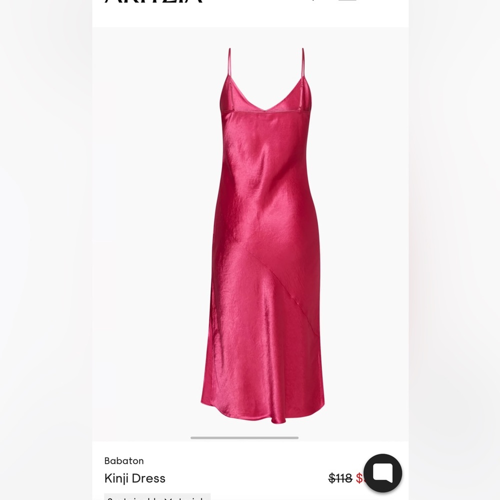 Aritzia Babaton Kinji Dress in Fuchsia